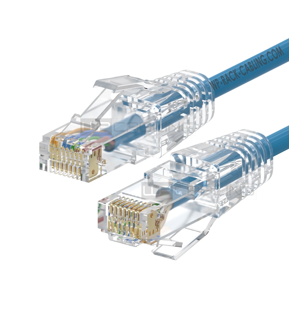 WPCPAT6AU020LBS | SLIM CABLE DE RED CAT.6A U-UTP, 2.0m AZUL | WP Cabling | distributori informatica