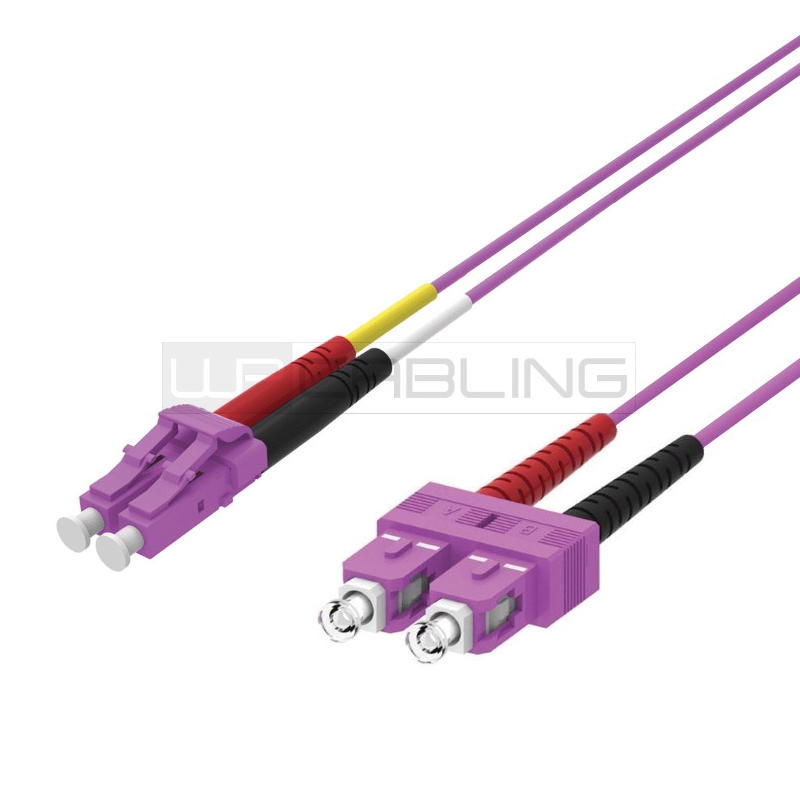 WPCFP45LCSC005 | Bretella fibra ottica multimodale,OM4, 50/125ì LC-SC, 0,5 m | WP Cabling | distributori informatica